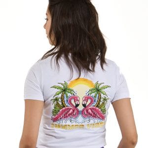 Summer Flamingo Vibes Tee